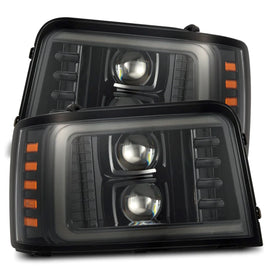 1992-1996 Ford Bronco PRO-Series Halogen Projector Headlights Alpha-Black Headlights Assembly AlphaRex 