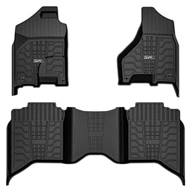 3WLiners 2013-2018 Dodge RAM 1500 / 2500HD / 3500HD Crew Cab TPE Material & All-Weather Protection Custom Floor Mats Floor Mats 3WLiners 