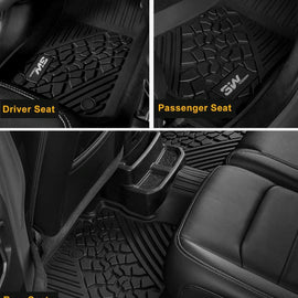 3WLiners 2013-2018 JEEP Wrangler JK TPE Material & All-Weather Protection Custom Floor Mats Floor Mats 3WLiners 