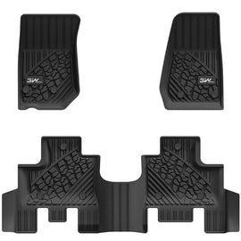 3WLiners 2013-2018 JEEP Wrangler JK TPE Material & All-Weather Protection Custom Floor Mats Floor Mats 3WLiners 