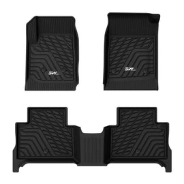 3WLiners 2015-2022 GMC Canyon Crew Cab TPE Material & All-Weather Protection Custom Floor Mats Floor Mats 3WLiners 