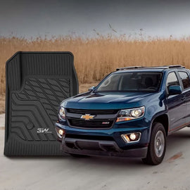 3WLiners 2015-2022 GMC Canyon Crew Cab TPE Material & All-Weather Protection Custom Floor Mats Floor Mats 3WLiners 