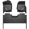 3WLiners 2015-2024 Ford F-150 Super Duty Crew Cab TPE Material & All-Weather Protection Custom Floor Mats