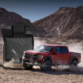 3WLiners 2015-2024 Ford F-150 Super Duty Crew Cab TPE Material & All-Weather Protection Custom Floor Mats 3WLiners 