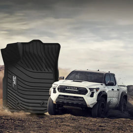 3WLiners 2016-2023 Toyota Tacoma Double Cab TPE Material & All-Weather Protection Custom Floor Mats Floor Mats 3WLiners 