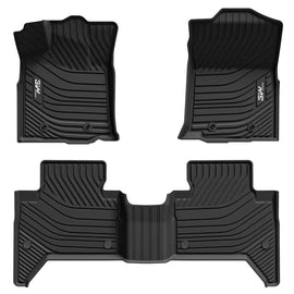 3WLiners 2016-2023 Toyota Tacoma Double Cab TPE Material & All-Weather Protection Custom Floor Mats Floor Mats 3WLiners 