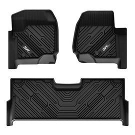 3WLiners 2017-2024 Ford F-250 / F-350 / F-450 / F-550 Super Duty Crew Cab TPE Material & All-Weather Protection Custom Floor Mats 3WLiners 