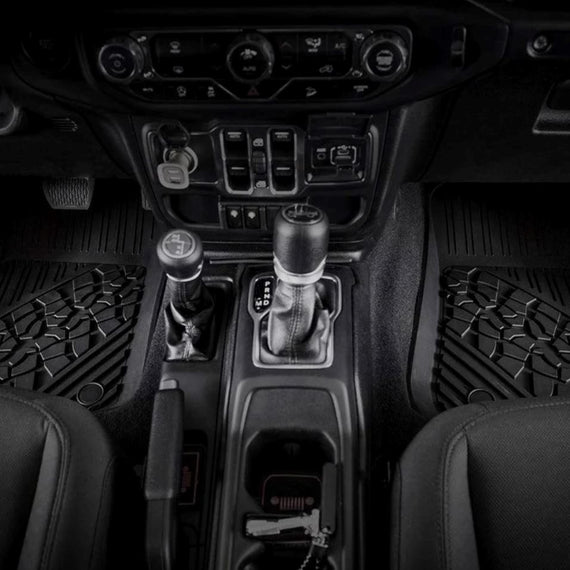 3WLiners 2018-2024 JEEP Wrangler JLU TPE Material & All-Weather Protection Custom Floor Mats