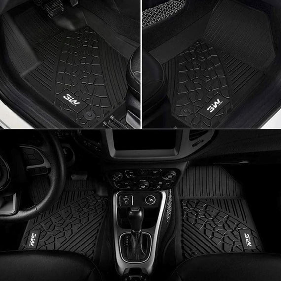 3WLiners 2018-2024 JEEP Wrangler JLU TPE Material & All-Weather Protection Custom Floor Mats