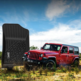 3WLiners 2018-2024 JEEP Wrangler JLU TPE Material & All-Weather Protection Custom Floor Mats 3WLiners 