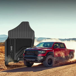 3WLiners 2019-2024 Dodge RAM 1500 Crew Cab TPE Material & All-Weather Protection Custom Floor Mats (Fits New-Body Style Only) Floor Mats 3WLiners 