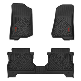 3WLiners 2020-2025 JEEP Gladiator JT TPE Material & All-Weather Protection Custom Floor Mats Floor Mats 3WLiners 2020-2025 Red 