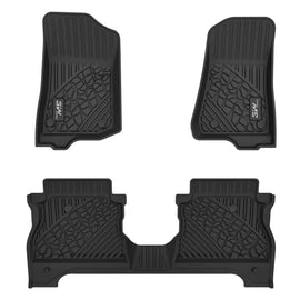 3WLiners 2020-2025 JEEP Gladiator JT TPE Material & All-Weather Protection Custom Floor Mats Floor Mats 3WLiners 2020-2025 White 