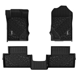 3WLiners 2021-2024 Ford Bronco 2-Door TPE Material & All-Weather Protection Custom Floor Mats Floor Mats 3WLiners 