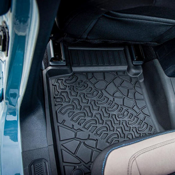 3WLiners 2021-2024 Ford Bronco 4-Door TPE Material & All-Weather Protection Custom Floor Mats + Trunk Mat