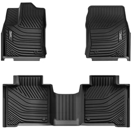 3WLiners 2022-2025 Toyota Tundra CrewMax Cab TPE Material & All-Weather Protection Custom Floor Mats Floor Mats 3WLiners 