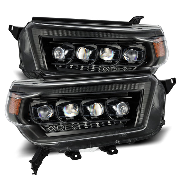 AlphaRex 2010-2013 Toyota 4Runner NOVA-Series LED Projector Headlights Alpha-Black