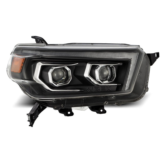 AlphaRex 2010-2013 Toyota 4Runner PRO-Series Halogen Projector Headlights Black