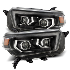 AlphaRex 2010-2013 Toyota 4Runner PRO-Series Halogen Projector Headlights Black AlphaRex 