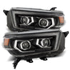 AlphaRex 2010-2013 Toyota 4Runner PRO-Series Halogen Projector Headlights Black