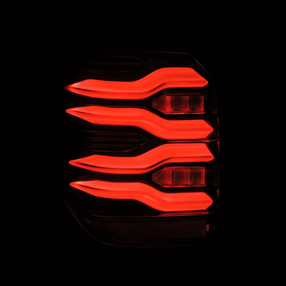 AlphaRex 2010-2023 Toyota 4Runner LUXX-Series LED Tail Lights Black-Red