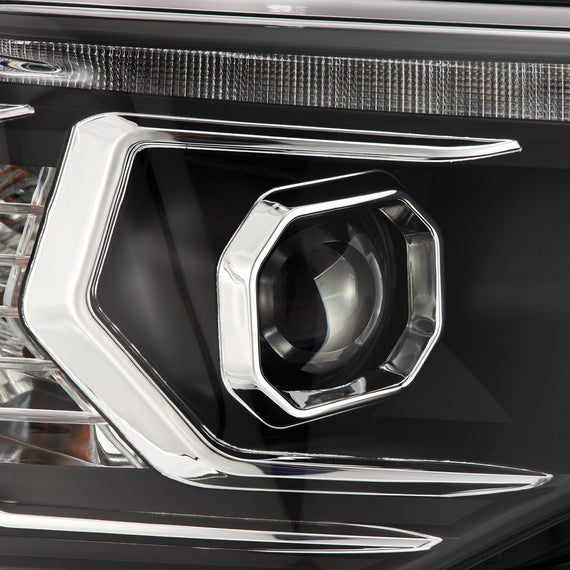 AlphaRex 2014-2020 Toyota 4Runner MK II PRO-Series Halogen Projector Headlights Black