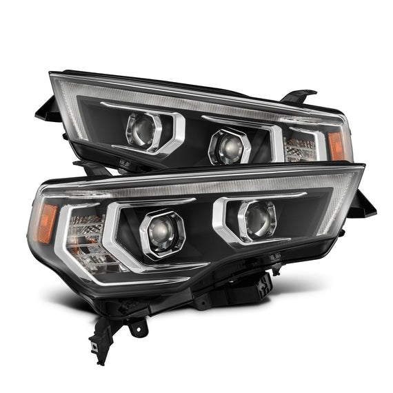 AlphaRex 2014-2020 Toyota 4Runner MK II PRO-Series Halogen Projector Headlights Black