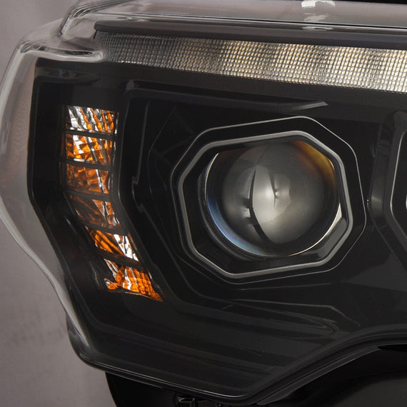 AlphaRex 2014-2023 Toyota 4Runner MK II LUXX-Series LED Projector Headlights Alpha-Black