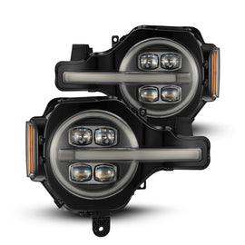 AlphaRex 2021-2023 Ford Bronco NOVA-Series LED Projector Headlights Black AlphaRex 