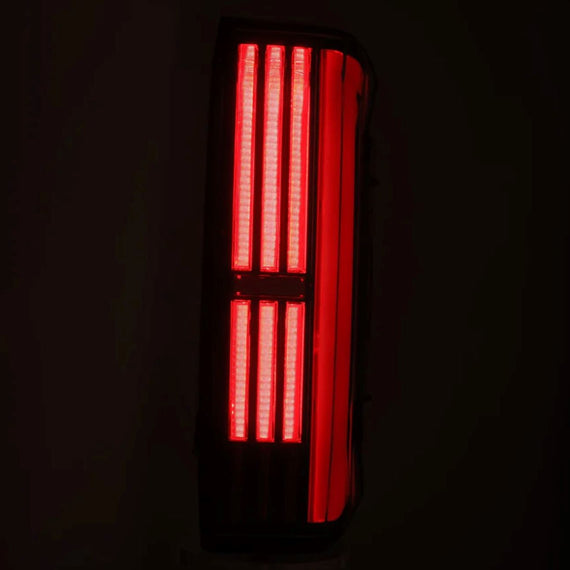 AlphaRex 2022-2024 Toyota Tundra NOVA-Series Prismatic LED Tail Lights Black Red