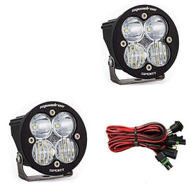 Baja Designs Squadron-R Sport Black LED Auxiliary LED Light Pod Pair - Universal Baja Designs Driving/Combo Clear 