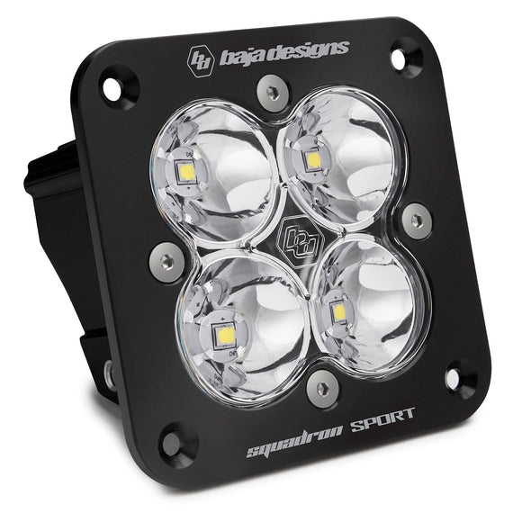 Baja Designs Squadron Sport Black Flush Mount LED Auxiliary LED Light Pod Single - Universal