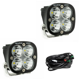 Baja Designs Squadron Sport Black LED Auxiliary LED Light Pod Pair - Universal Baja Designs Spot Clear 