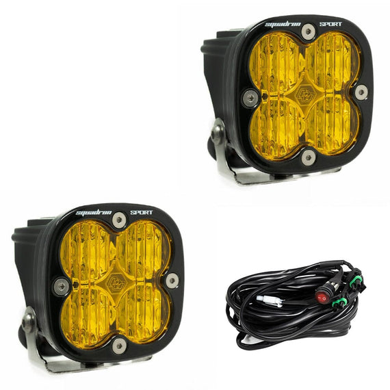 Baja Designs Squadron Sport Black LED Auxiliary LED Light Pod Pair - Universal