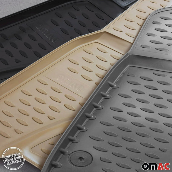 OMAC 2010-2018 Dodge RAM Trucks Crew Cab All Weather Molded 3D Classic Floor Mats Liner