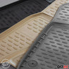 OMAC 2013-2018 Dodge RAM Quad Cab All Weather Molded 3D Classic Floor Mats Liner