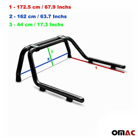OMAC 2014-2019 Chevrolet Silverado Off-Road Sports Bar Chase Rack (Mirror Black Polished) OMAC 