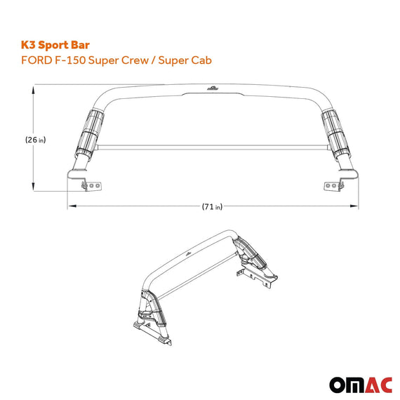 OMAC 2015-2023 Ford F-150 Sports Bar Rack