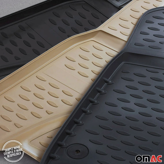 OMAC 2018-2019 Toyota Tacoma All Weather 3D molded Classic Floor Mats Liner