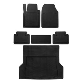 OMAC 2020-2023 Toyota Tundra 3D Molded Rubber Floor Mats with Cargo Liner OMAC 