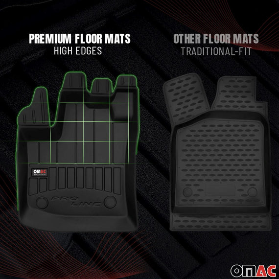 OMAC 2020-2024 JEEP Gladiator All Weather Heavy Duty Premium Floor Mats
