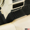 OMAC Universal Fit All-Weather Front / Rear Trimmable Basic Floor Mats Liner