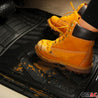 OMAC Universal Fit All-Weather Front / Rear Trimmable Basic Floor Mats Liner