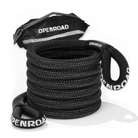 OPENRoad 1" x 30' 36,000 LBS Kinetic Recovery Tow Rope ( Black / Orange) recovery OpenRoad 