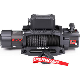 OPENRoad 12,000lbs Winch with 2 Wireless Remotes (Synthetic Rope) -Panther Series 3S winches OpenRoad 