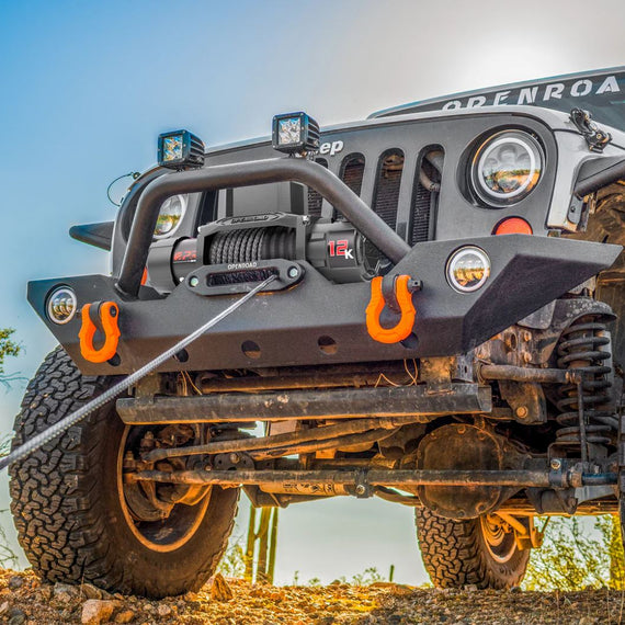 OPENRoad 12,000lbs Winch with 2 Wireless Remotes (Synthetic Rope) -Panther Series 3S