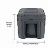 OVS Dark Grey Dry Box with Drain, and Bottle Opener Storage Box (53 QT - 169 QT)