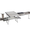 OVS Komodo Camp Kitchen - Dual Grill, Skillet, Folding Shelves, and Rocket Tower - Stainless Steel