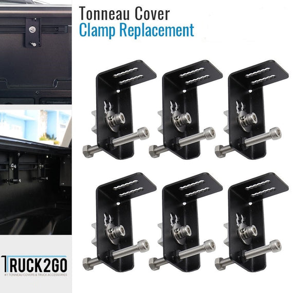 Retractable Cover Rail System Clamps ( For 2007-2024 Toyota Tundra with Factory Rail system)