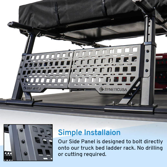 Syneticusa R1S / R1L Ladder Rack Stainless Steel Side Panels  (Driver+Passenger Side)